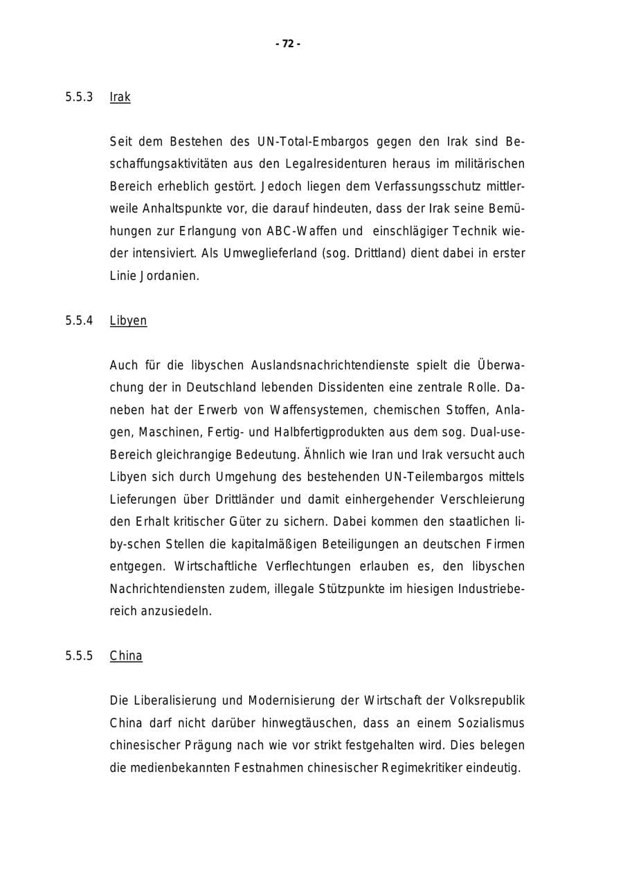 Seite 73 des Verfassungsschutzbericht 1998 Rheinland-Pfalz