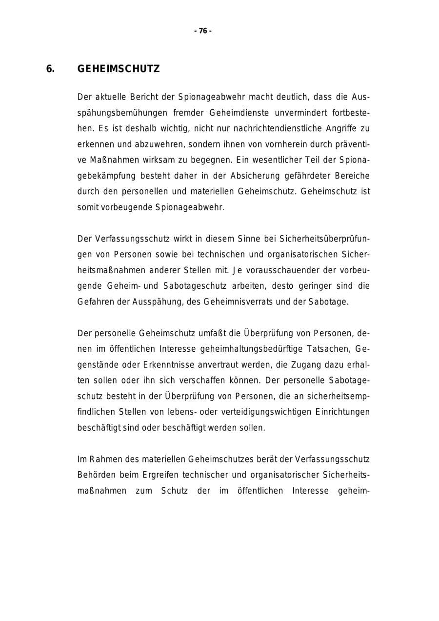 Seite 77 des Verfassungsschutzbericht 1998 Rheinland-Pfalz