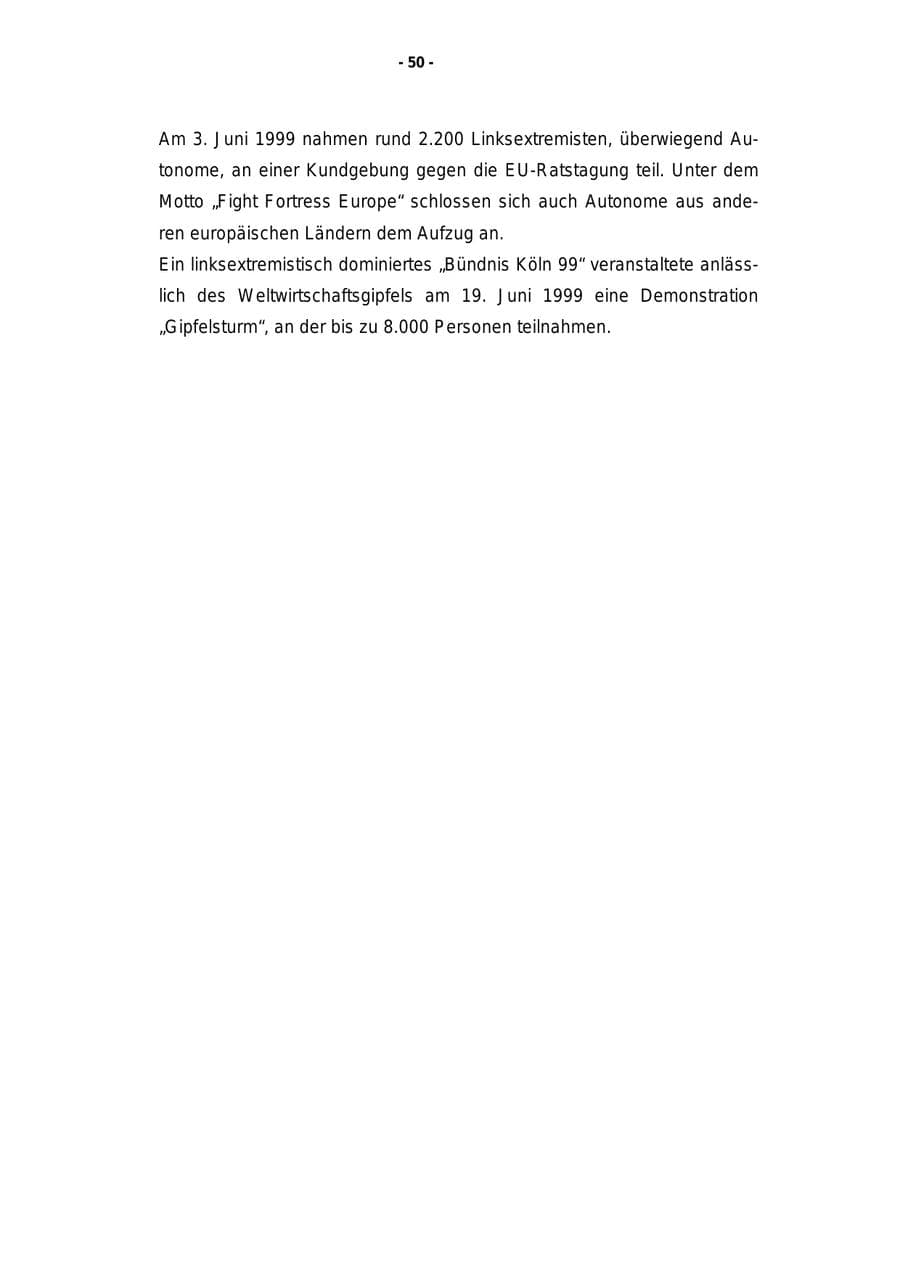 Seite 51 des Verfassungsschutzbericht 1999 Rheinland-Pfalz