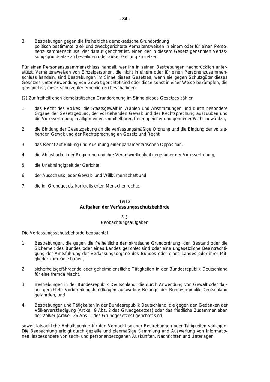 Seite 85 des Verfassungsschutzbericht 1999 Rheinland-Pfalz