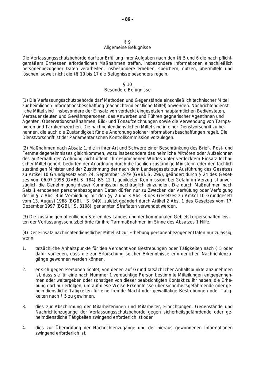 Seite 87 des Verfassungsschutzbericht 1999 Rheinland-Pfalz