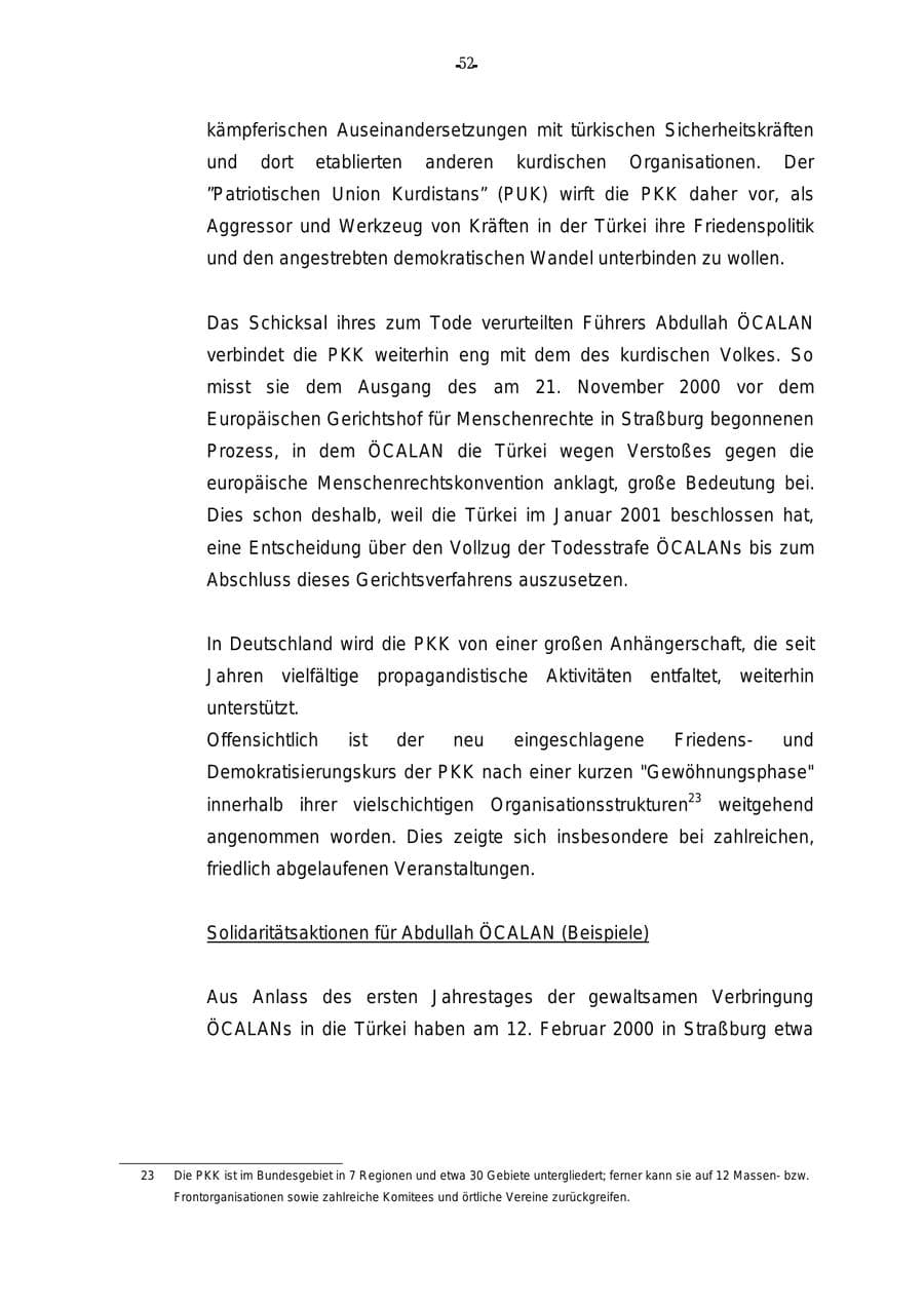 Seite 53 des Verfassungsschutzbericht 2000 Rheinland-Pfalz