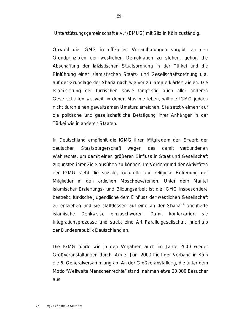 Seite 60 des Verfassungsschutzbericht 2000 Rheinland-Pfalz