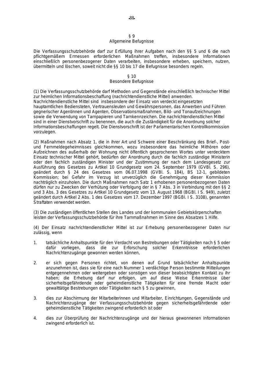 Seite 89 des Verfassungsschutzbericht 2000 Rheinland-Pfalz