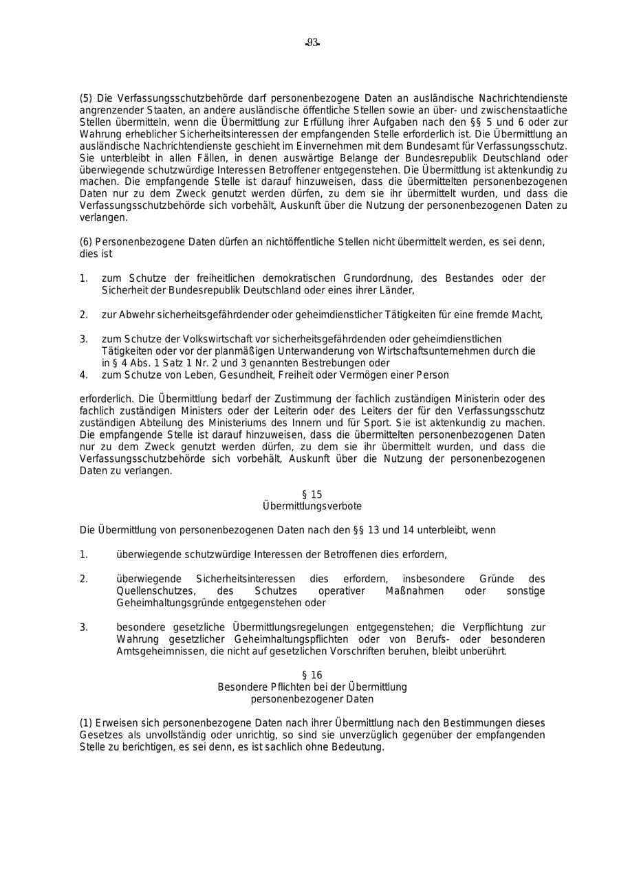 Seite 94 des Verfassungsschutzbericht 2000 Rheinland-Pfalz