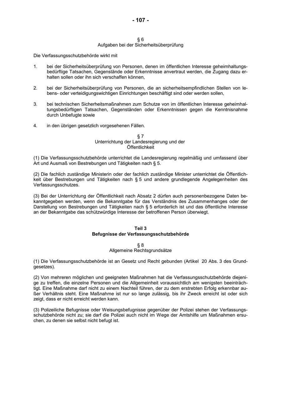 Seite 109 des Verfassungsschutzbericht 2001 Rheinland-Pfalz