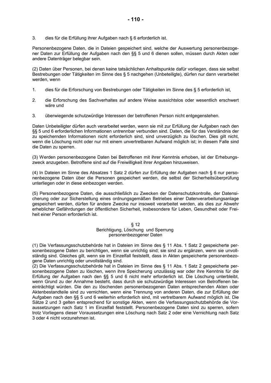 Seite 112 des Verfassungsschutzbericht 2001 Rheinland-Pfalz