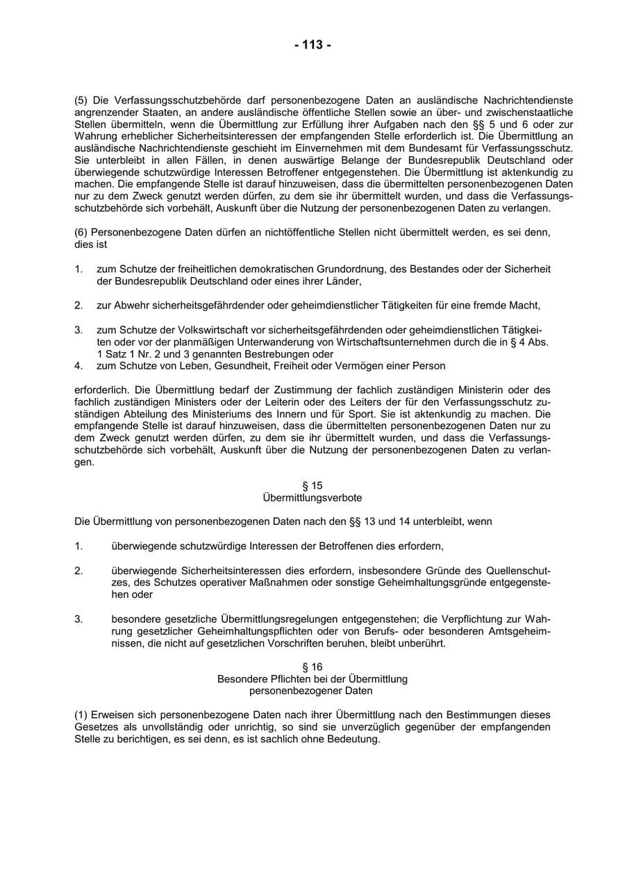 Seite 115 des Verfassungsschutzbericht 2001 Rheinland-Pfalz