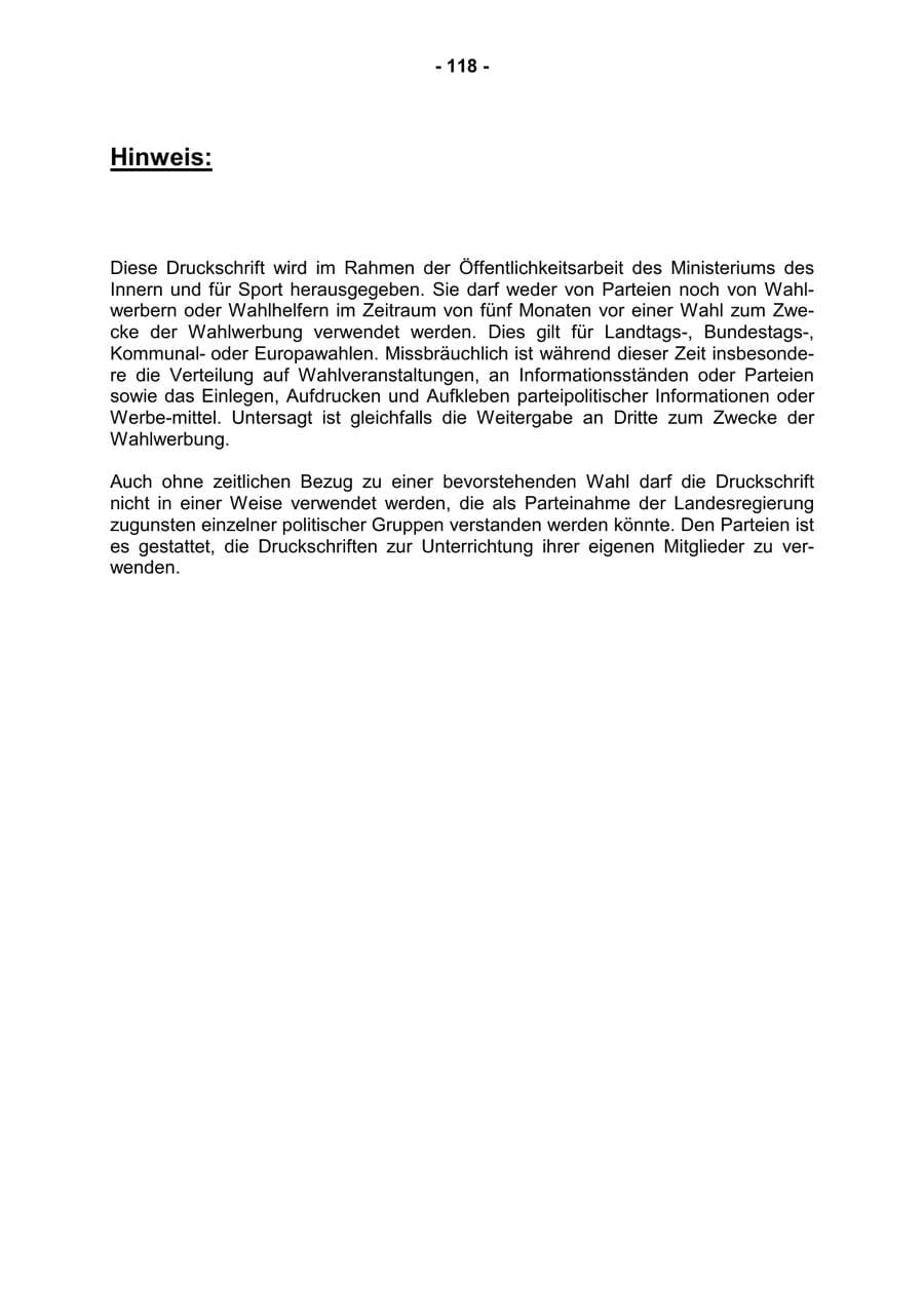 Seite 120 des Verfassungsschutzbericht 2001 Rheinland-Pfalz