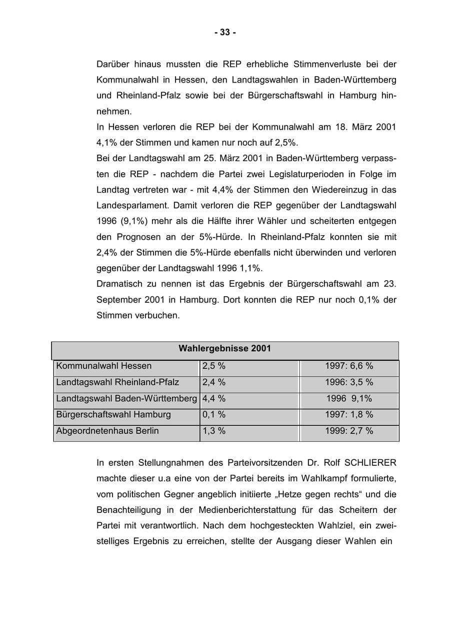 Seite 35 des Verfassungsschutzbericht 2001 Rheinland-Pfalz