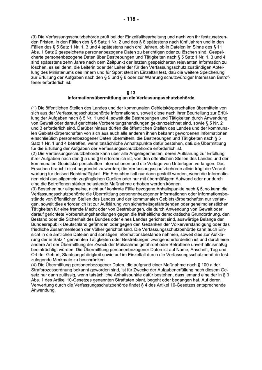 Seite 120 des Verfassungsschutzbericht 2002 Rheinland-Pfalz