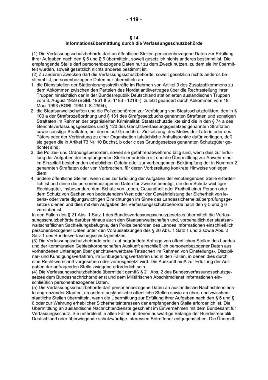 Seite 121 des Verfassungsschutzbericht 2002 Rheinland-Pfalz