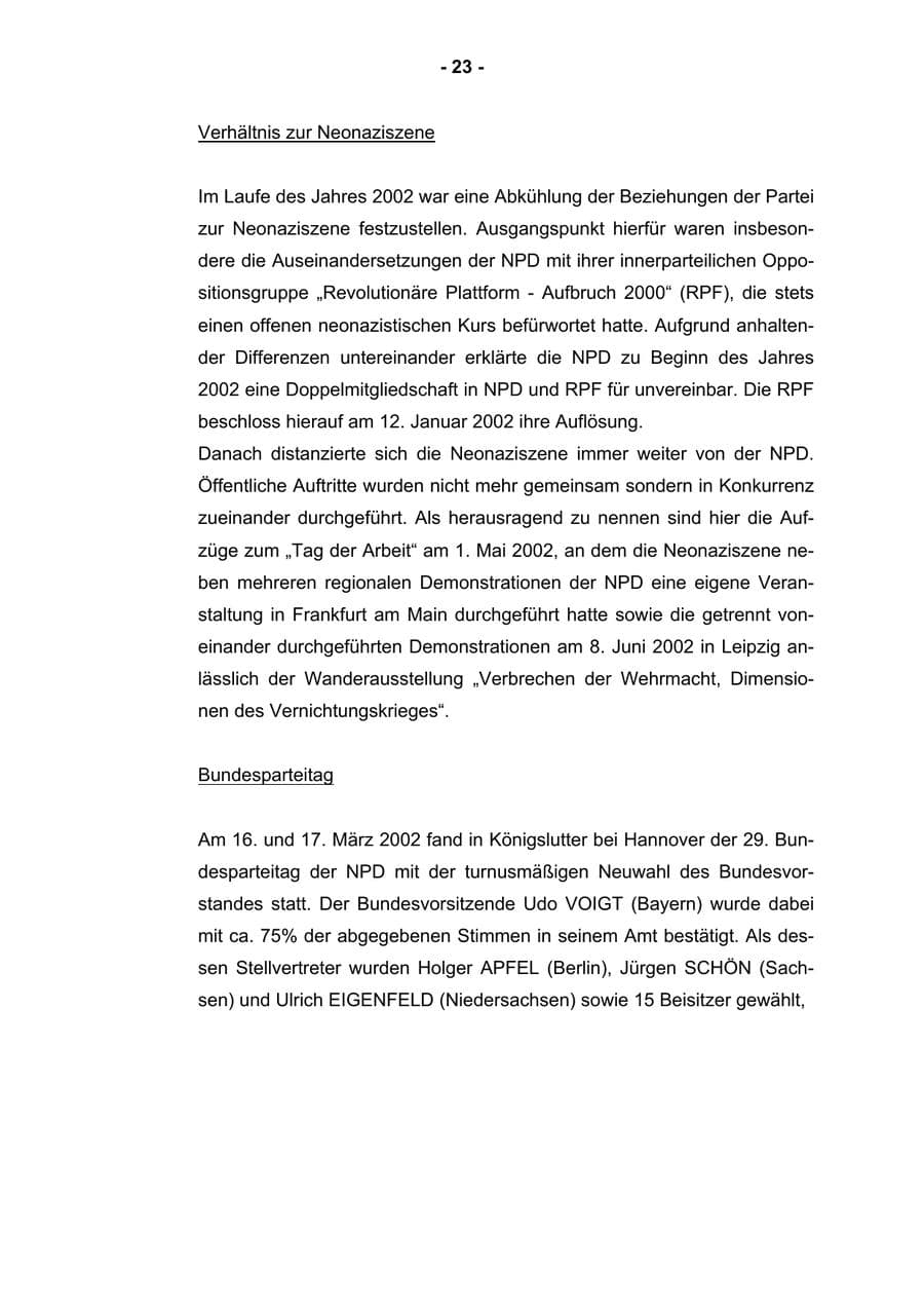 Seite 25 des Verfassungsschutzbericht 2002 Rheinland-Pfalz