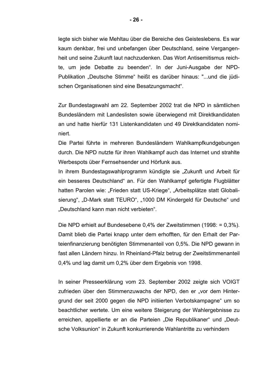 Seite 28 des Verfassungsschutzbericht 2002 Rheinland-Pfalz
