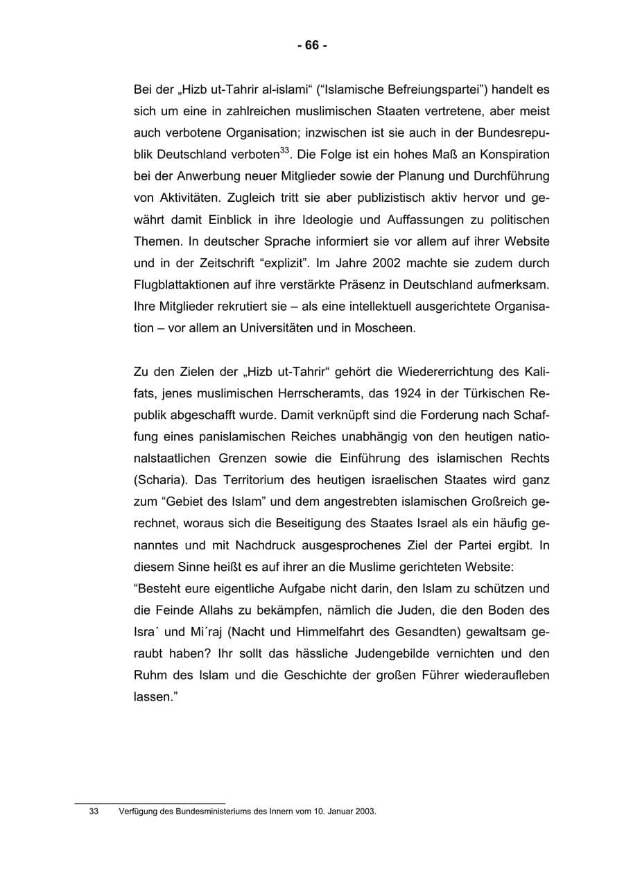Seite 68 des Verfassungsschutzbericht 2002 Rheinland-Pfalz