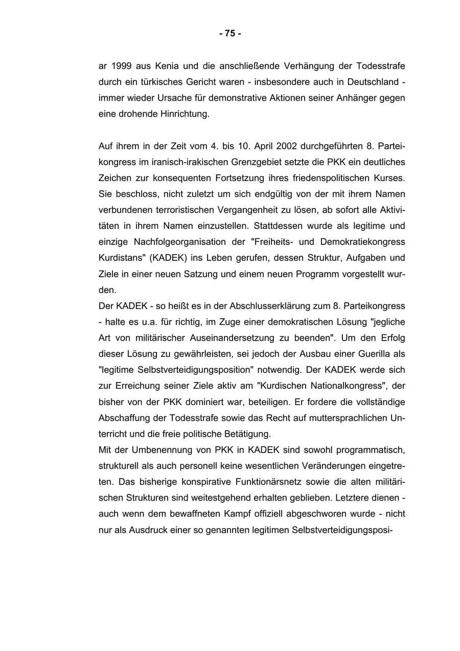 Seite 77 des Verfassungsschutzbericht 2002 Rheinland-Pfalz