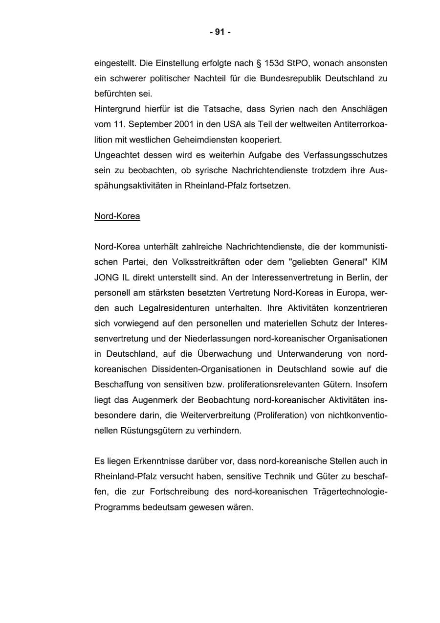 Seite 93 des Verfassungsschutzbericht 2002 Rheinland-Pfalz
