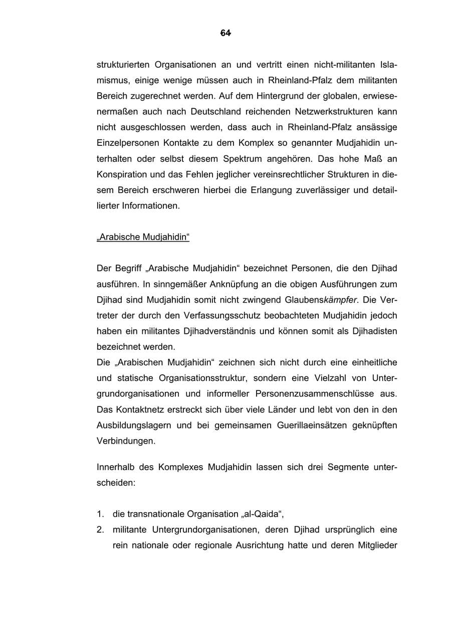 Seite 65 des Verfassungsschutzbericht 2003 Rheinland-Pfalz