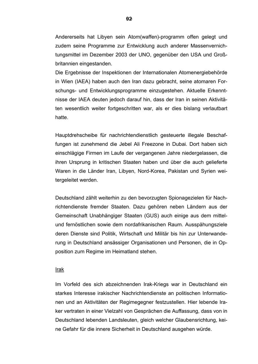 Seite 93 des Verfassungsschutzbericht 2003 Rheinland-Pfalz