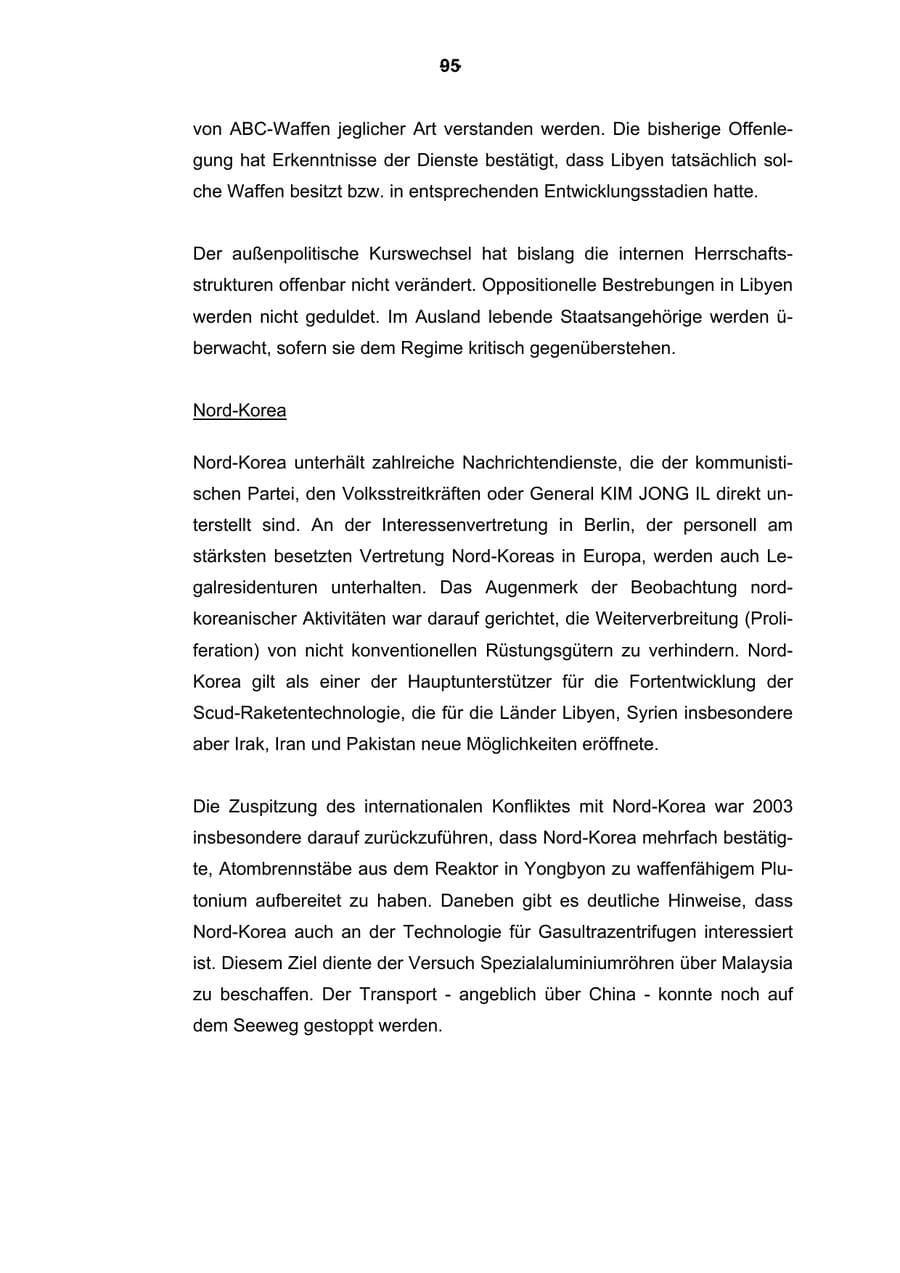 Seite 96 des Verfassungsschutzbericht 2003 Rheinland-Pfalz