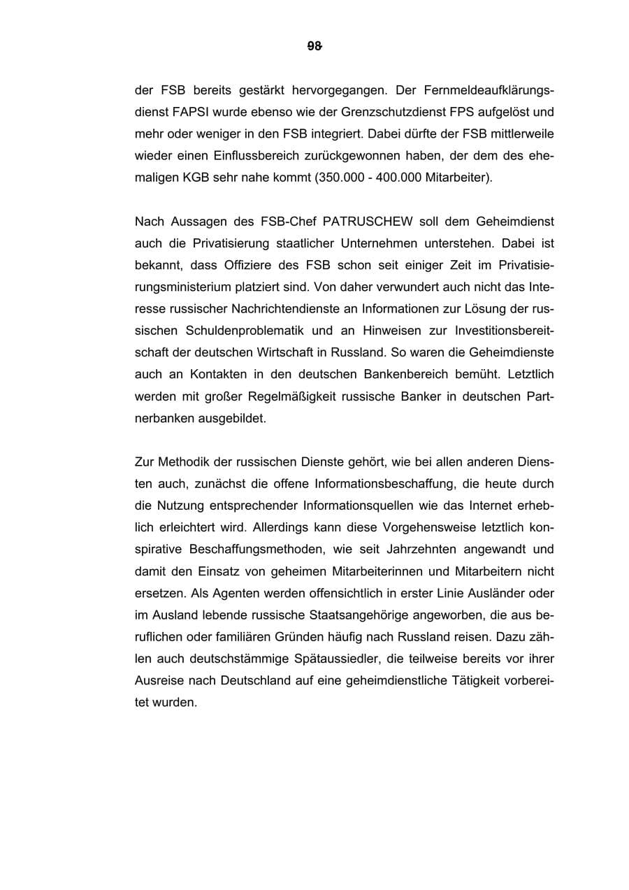 Seite 99 des Verfassungsschutzbericht 2003 Rheinland-Pfalz