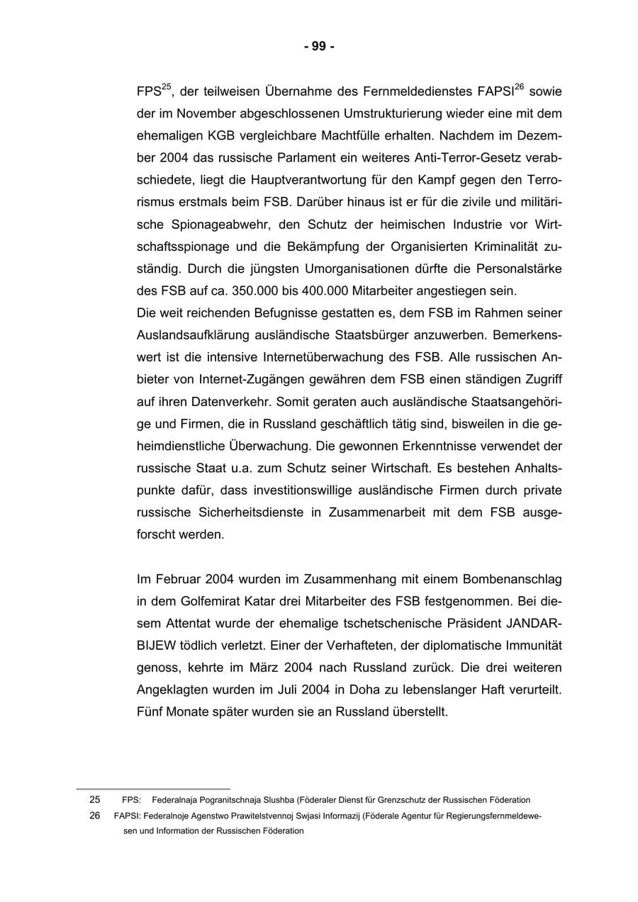 Seite 101 des Verfassungsschutzbericht 2004 Rheinland-Pfalz