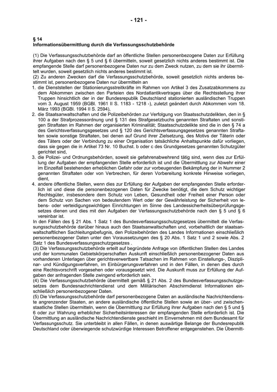 Seite 123 des Verfassungsschutzbericht 2004 Rheinland-Pfalz