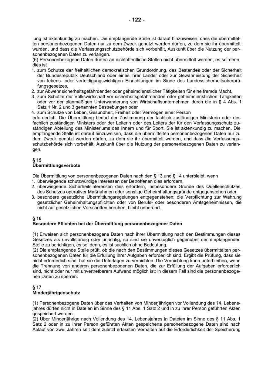 Seite 124 des Verfassungsschutzbericht 2004 Rheinland-Pfalz
