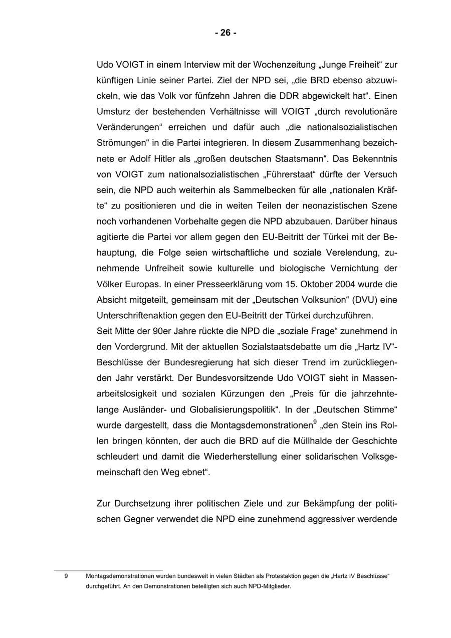 Seite 28 des Verfassungsschutzbericht 2004 Rheinland-Pfalz