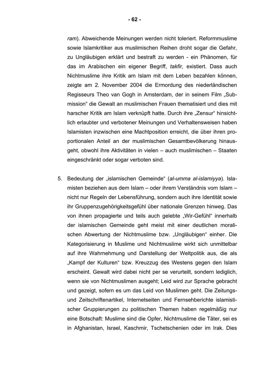 Seite 64 des Verfassungsschutzbericht 2004 Rheinland-Pfalz