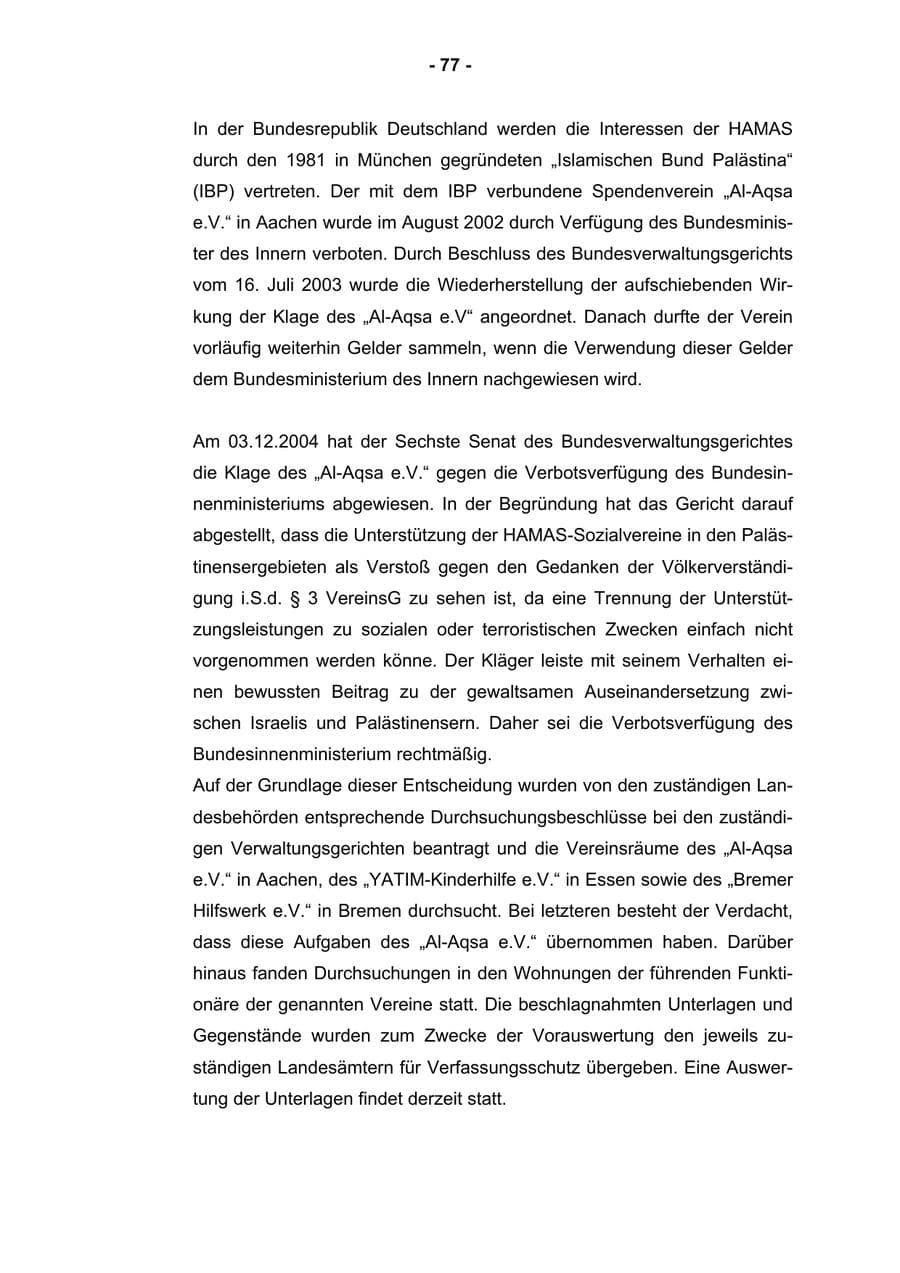 Seite 79 des Verfassungsschutzbericht 2004 Rheinland-Pfalz