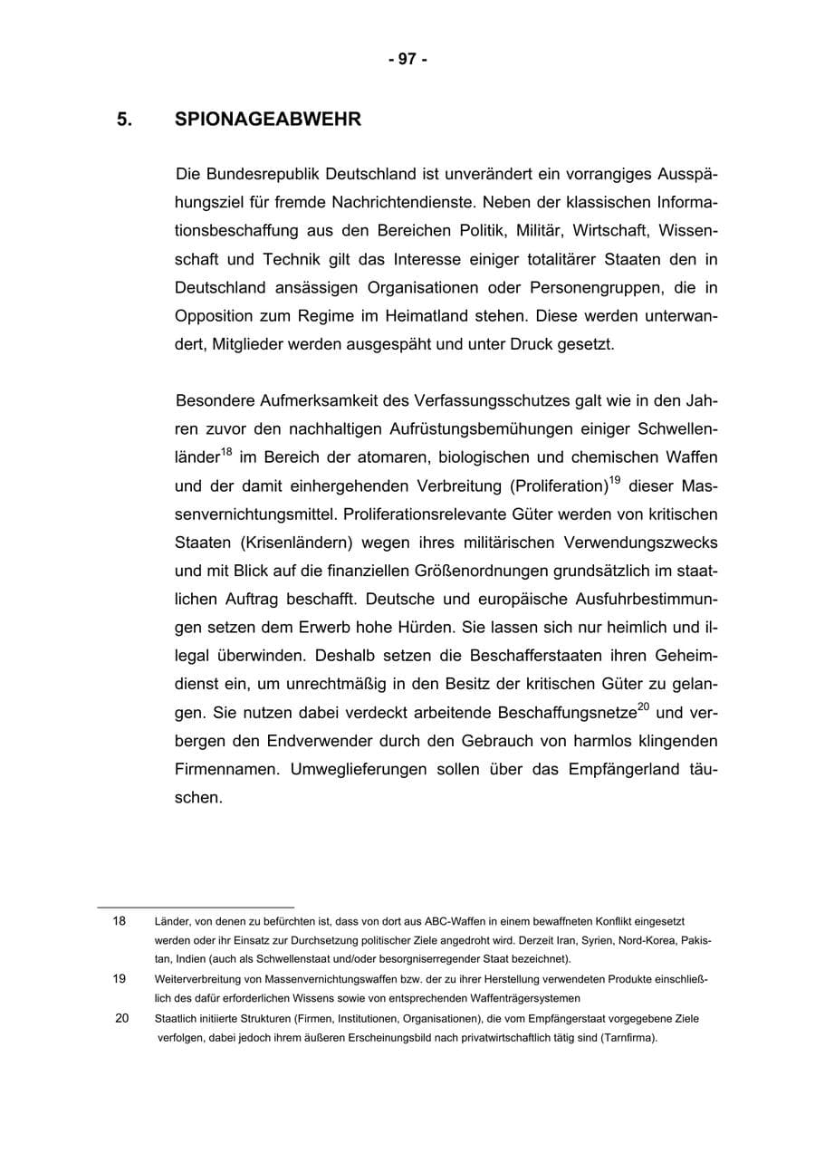 Seite 99 des Verfassungsschutzbericht 2004 Rheinland-Pfalz