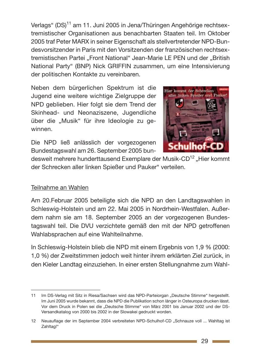Seite 31 des Verfassungsschutzbericht 2005 Rheinland-Pfalz