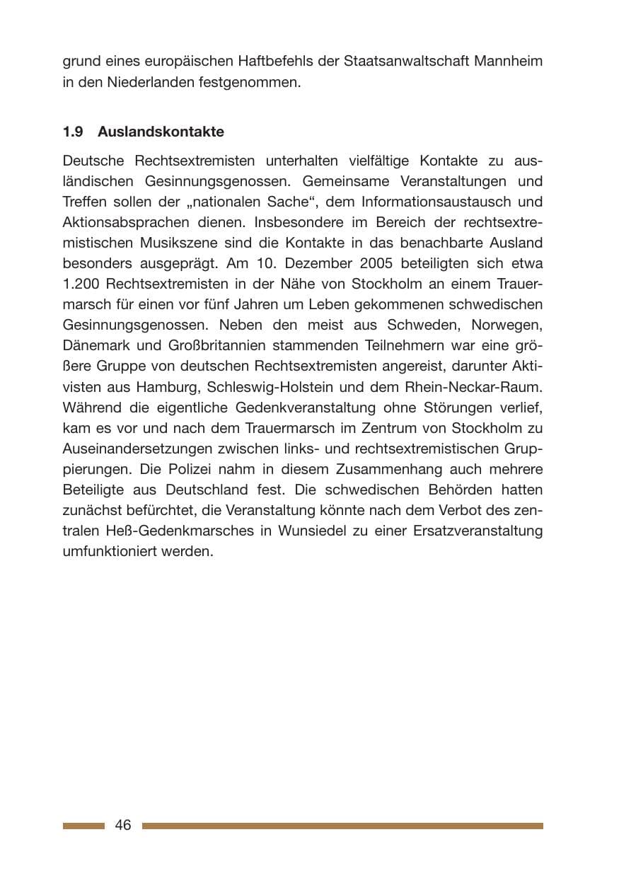 Seite 48 des Verfassungsschutzbericht 2005 Rheinland-Pfalz