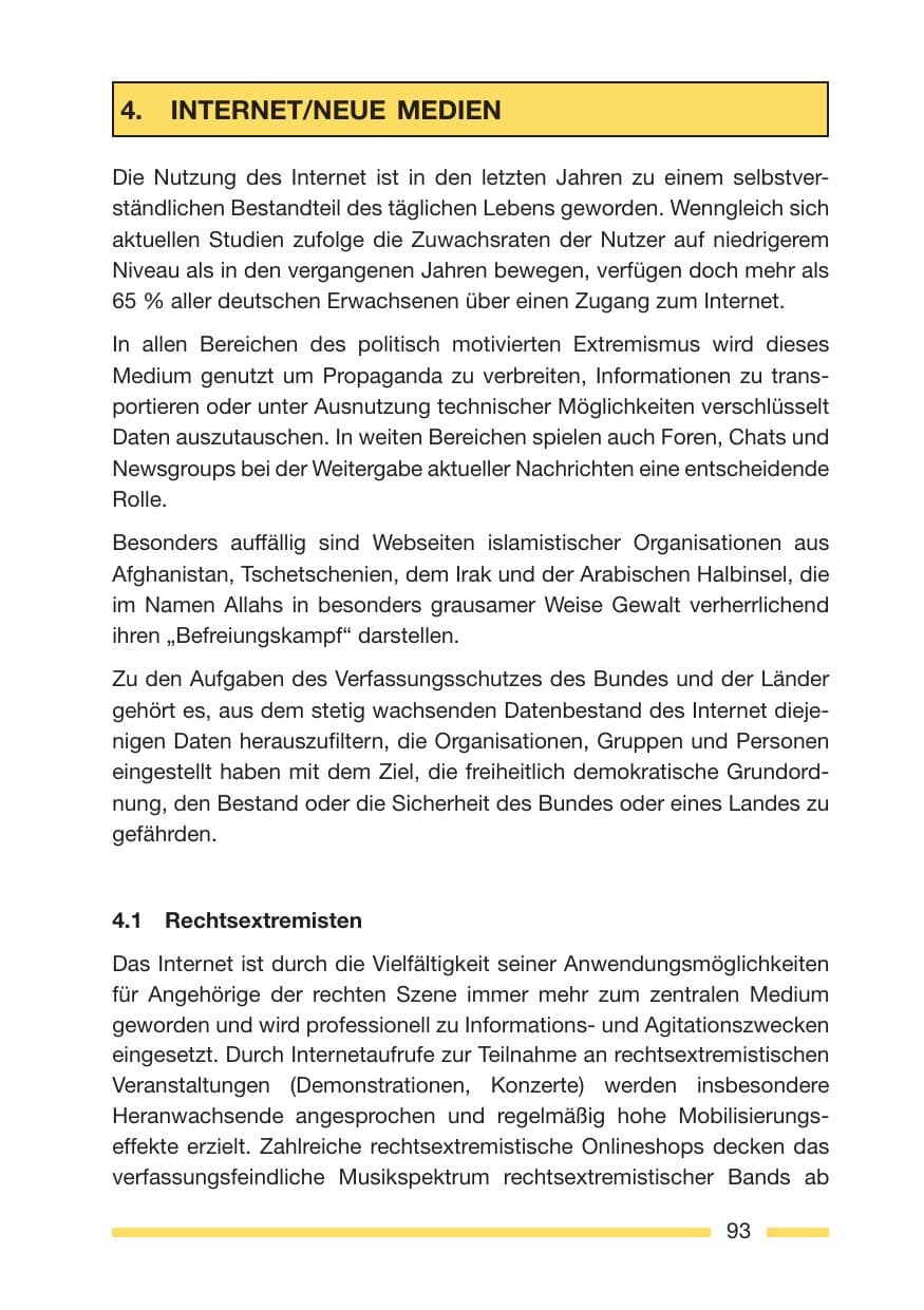 Seite 95 des Verfassungsschutzbericht 2005 Rheinland-Pfalz