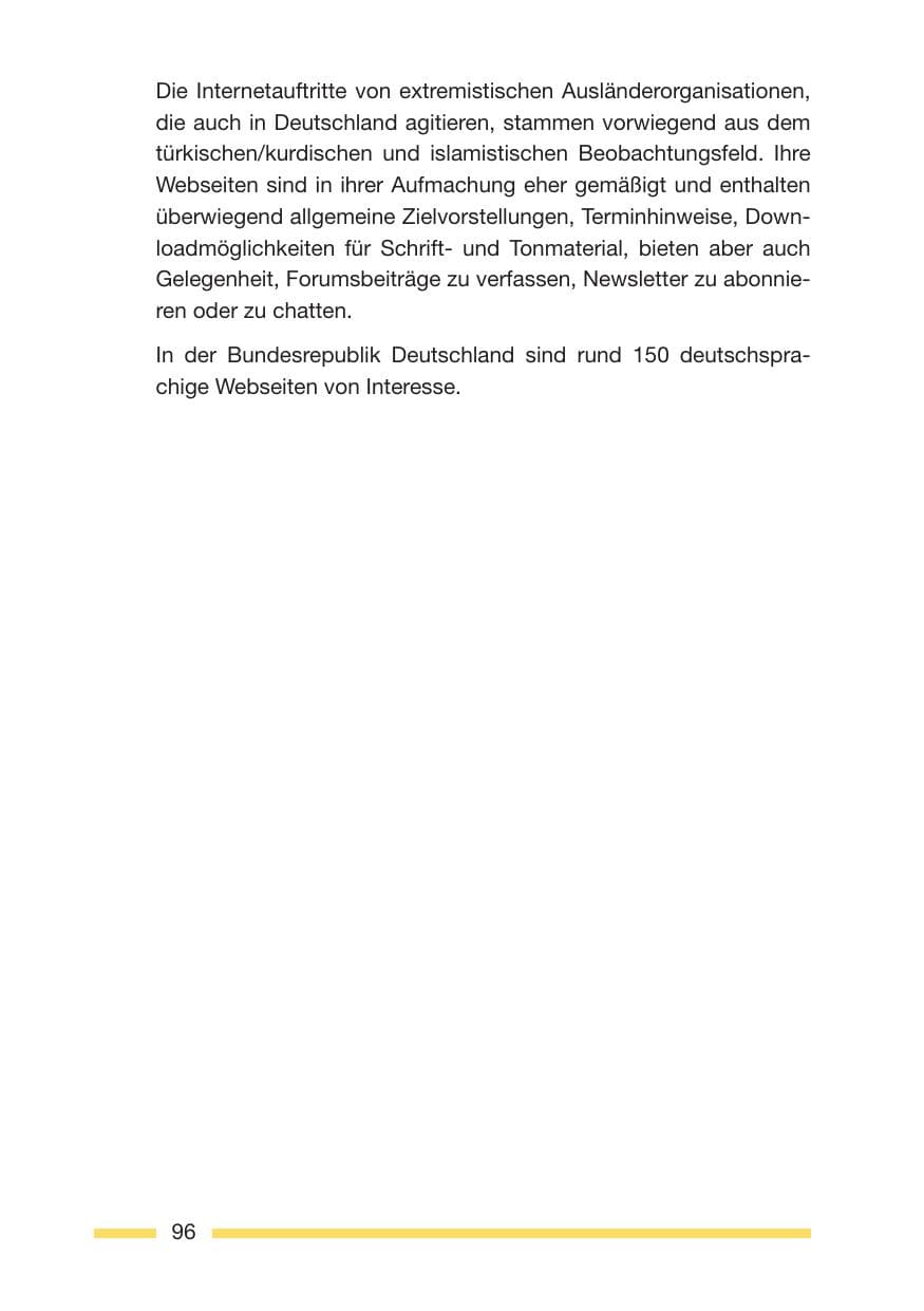 Seite 98 des Verfassungsschutzbericht 2005 Rheinland-Pfalz