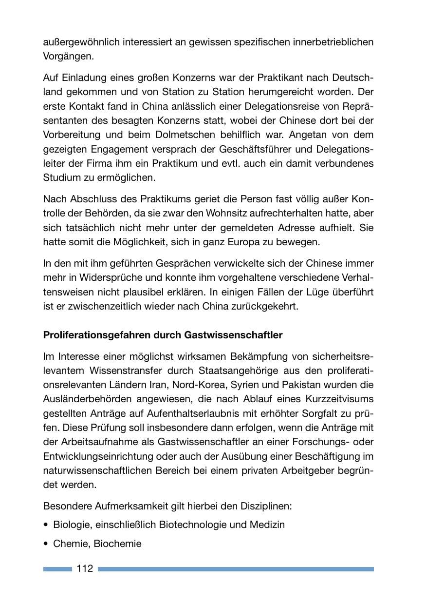 Seite 112 des Verfassungsschutzbericht 2006 Rheinland-Pfalz