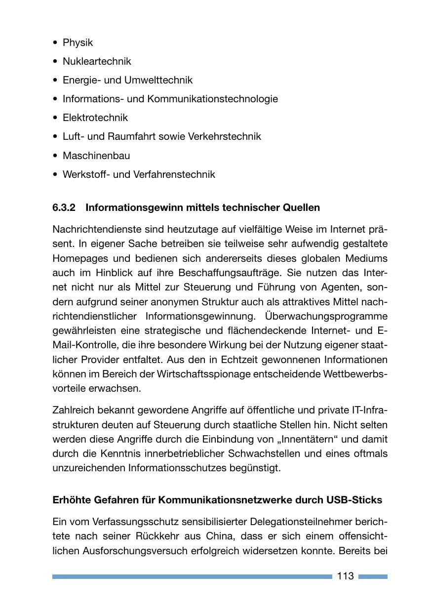 Seite 113 des Verfassungsschutzbericht 2006 Rheinland-Pfalz