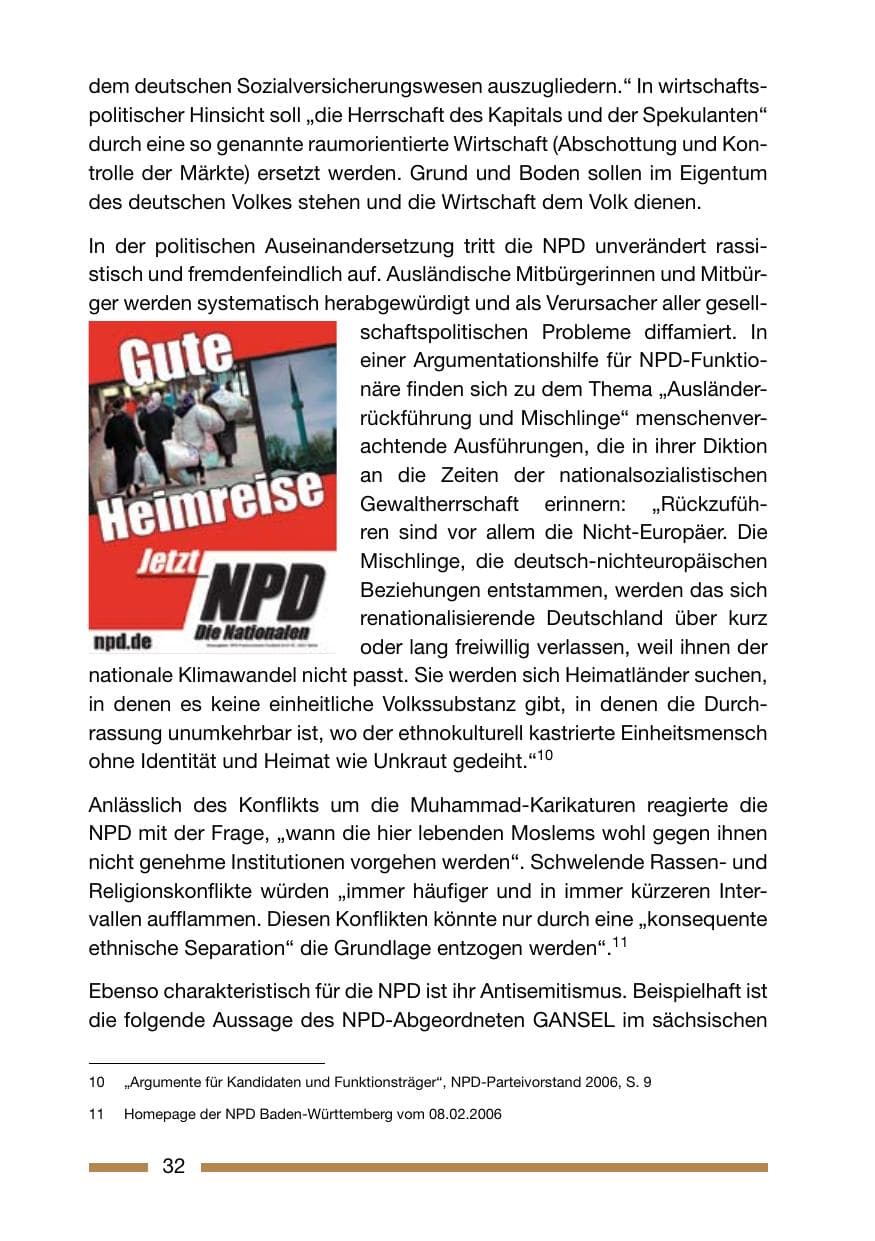 Seite 32 des Verfassungsschutzbericht 2006 Rheinland-Pfalz