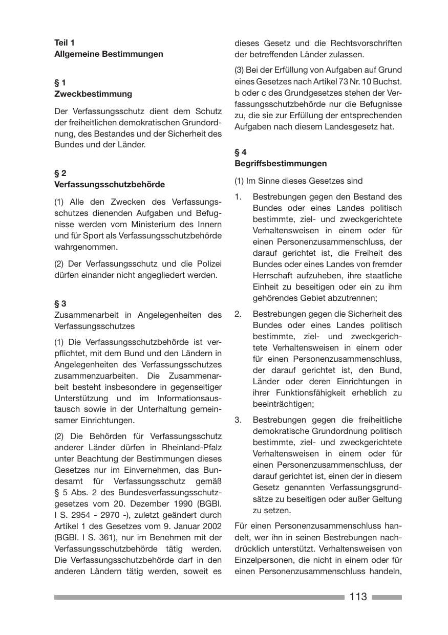 Seite 113 des Verfassungsschutzbericht 2007 Rheinland-Pfalz