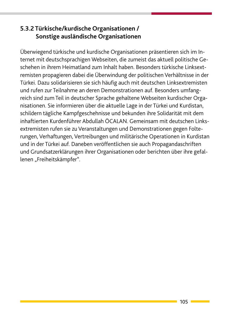 Seite 107 des Verfassungsschutzbericht 2008 Rheinland-Pfalz