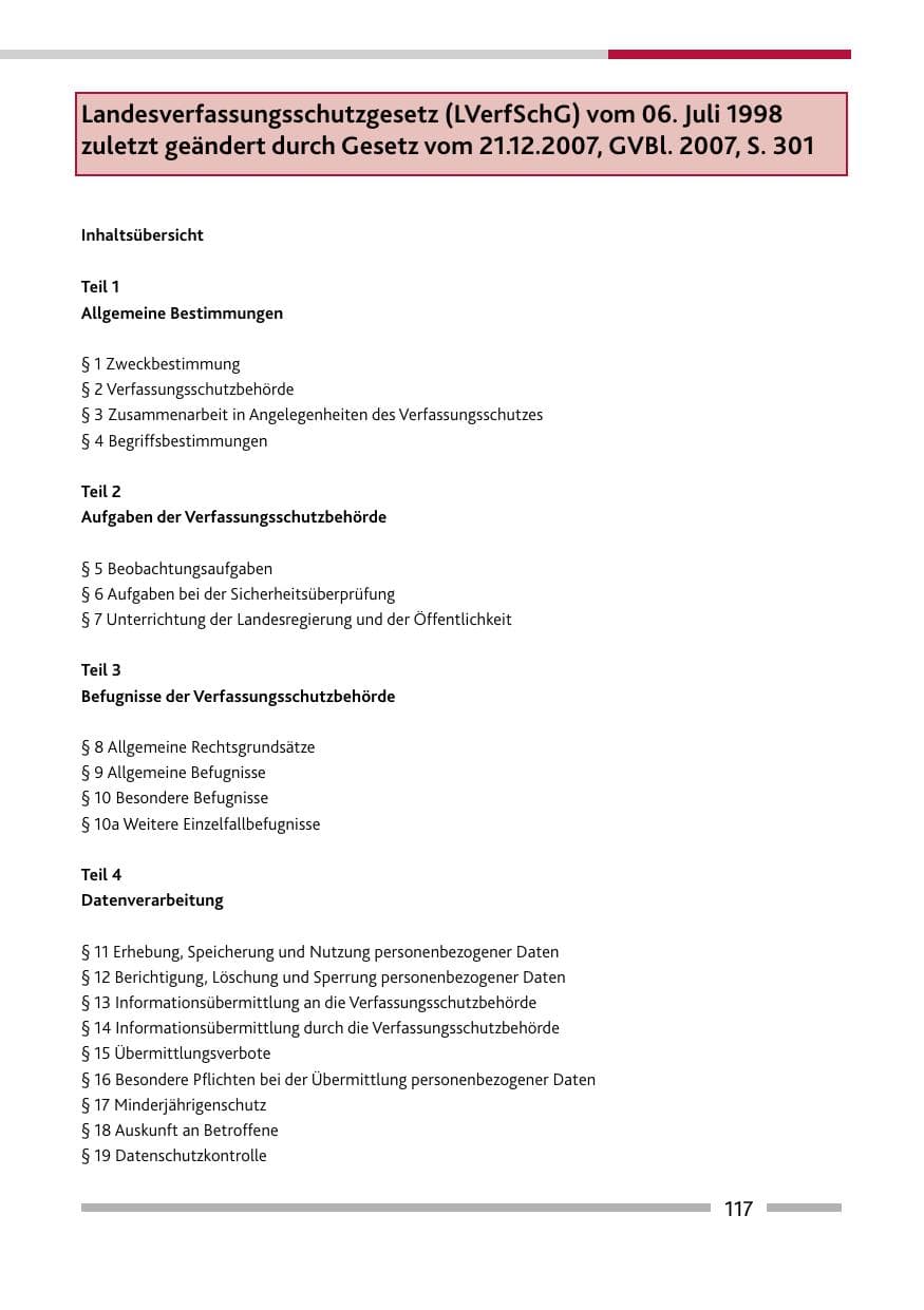 Seite 119 des Verfassungsschutzbericht 2008 Rheinland-Pfalz