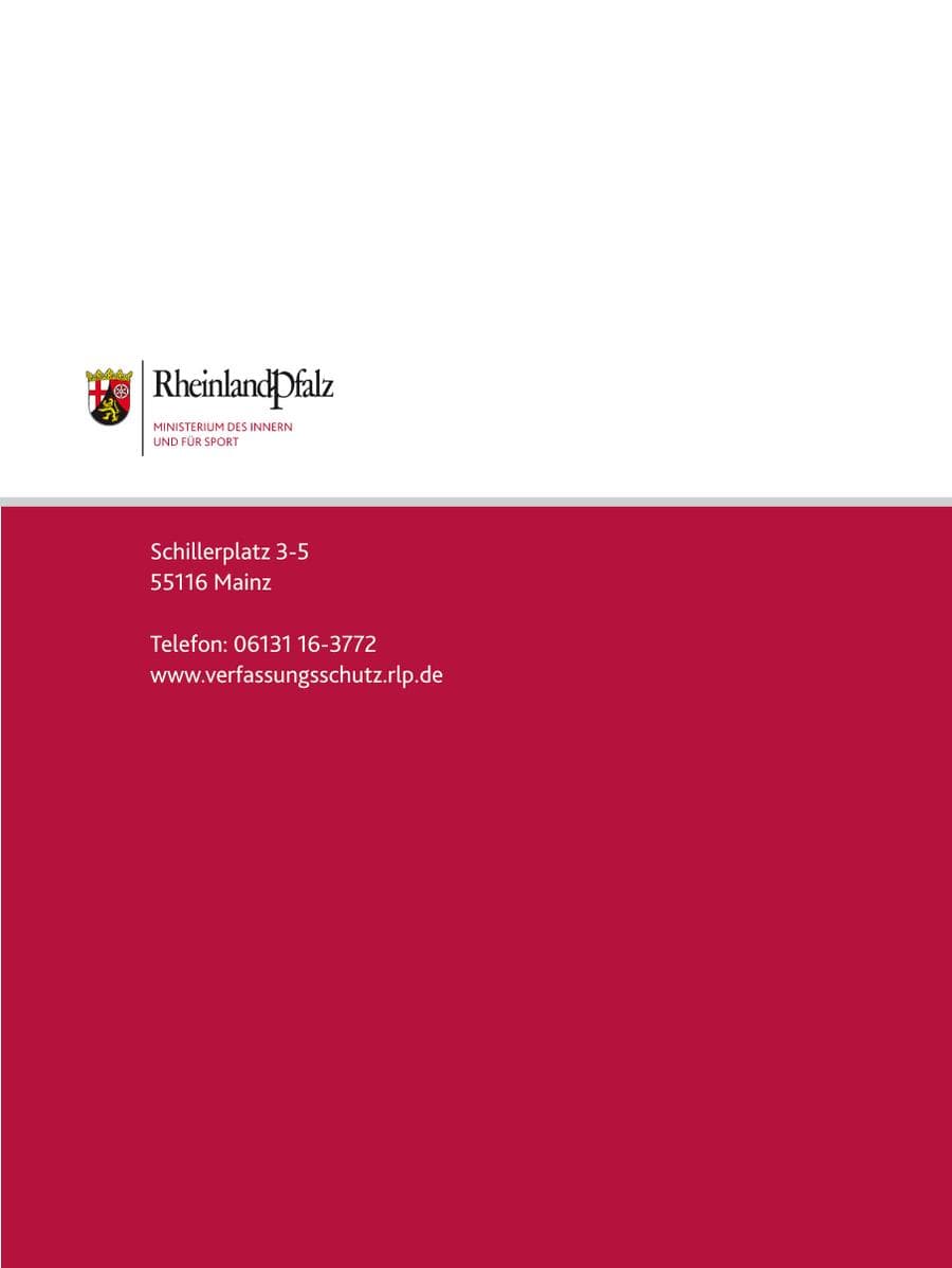 Seite 134 des Verfassungsschutzbericht 2008 Rheinland-Pfalz