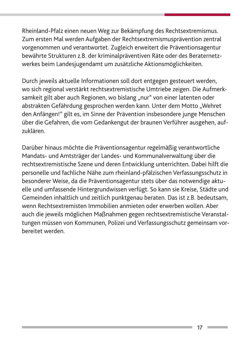 Seite 19 des Verfassungsschutzbericht 2008 Rheinland-Pfalz