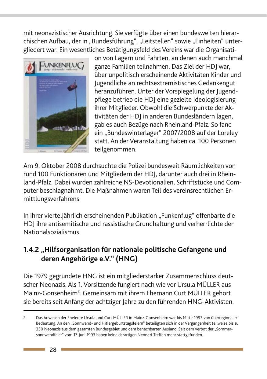 Seite 30 des Verfassungsschutzbericht 2008 Rheinland-Pfalz
