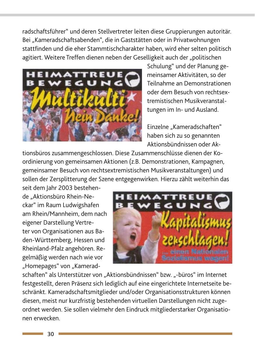Seite 32 des Verfassungsschutzbericht 2008 Rheinland-Pfalz