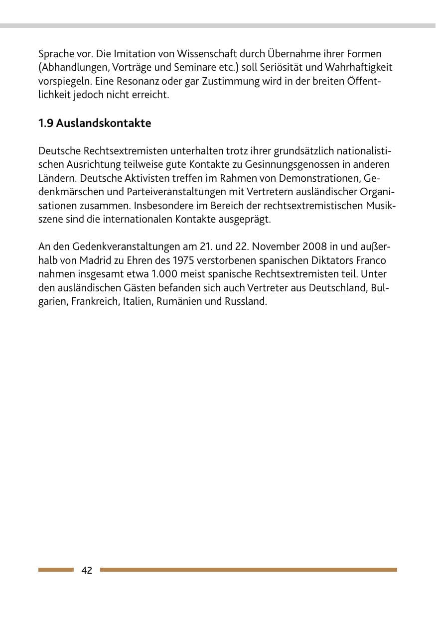 Seite 44 des Verfassungsschutzbericht 2008 Rheinland-Pfalz