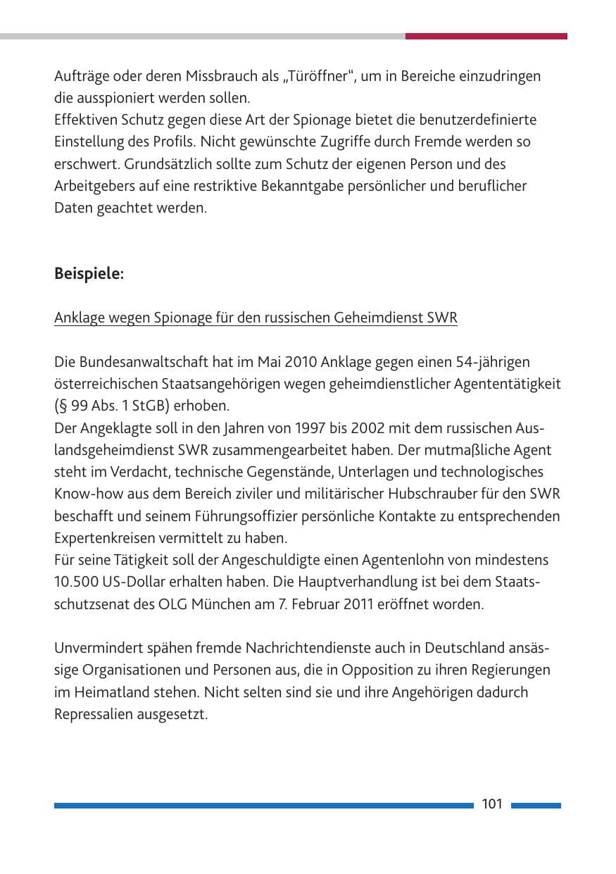 Seite 103 des Verfassungsschutzbericht 2010 Rheinland-Pfalz
