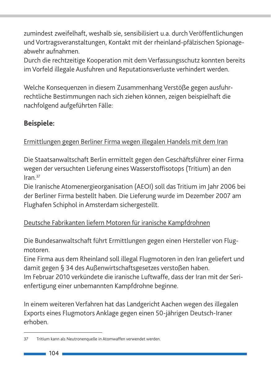 Seite 106 des Verfassungsschutzbericht 2010 Rheinland-Pfalz