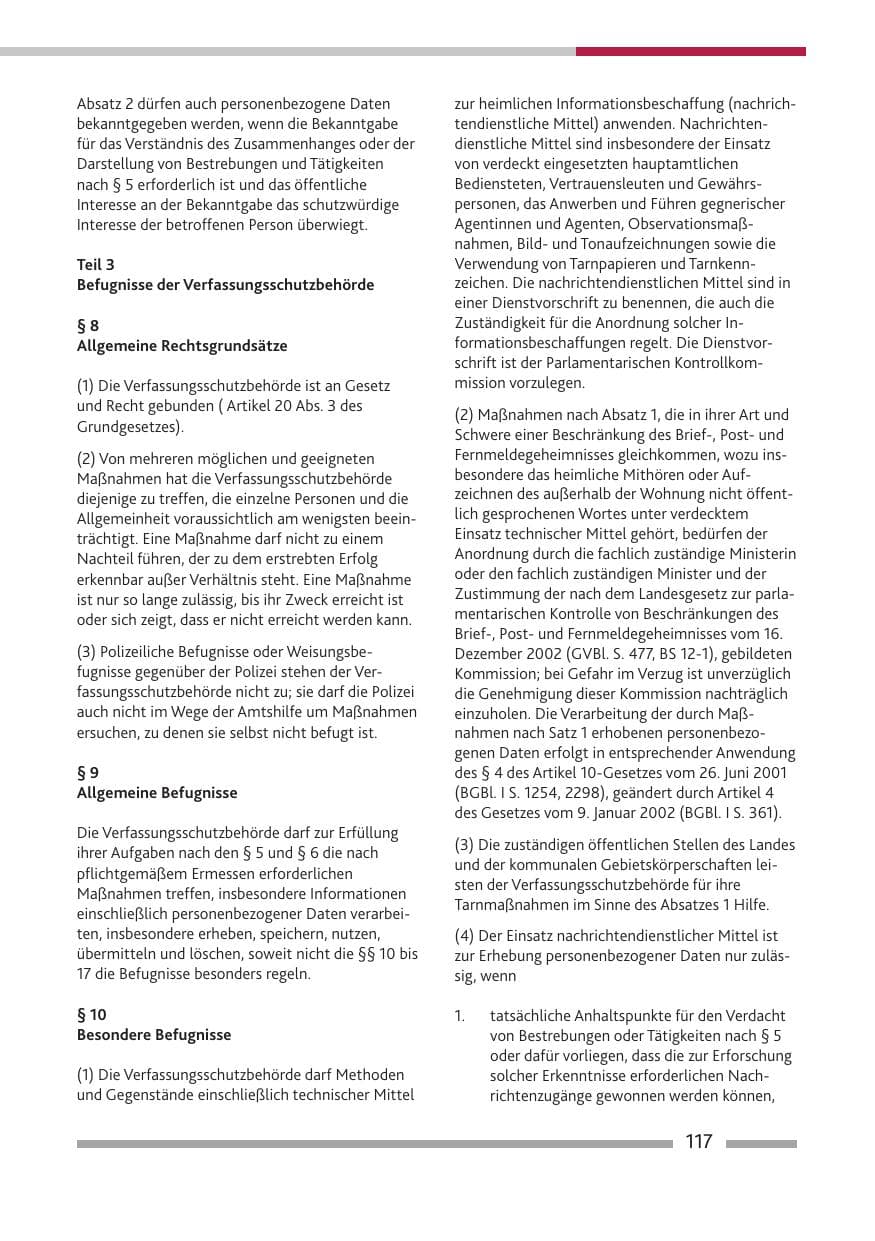 Seite 119 des Verfassungsschutzbericht 2010 Rheinland-Pfalz